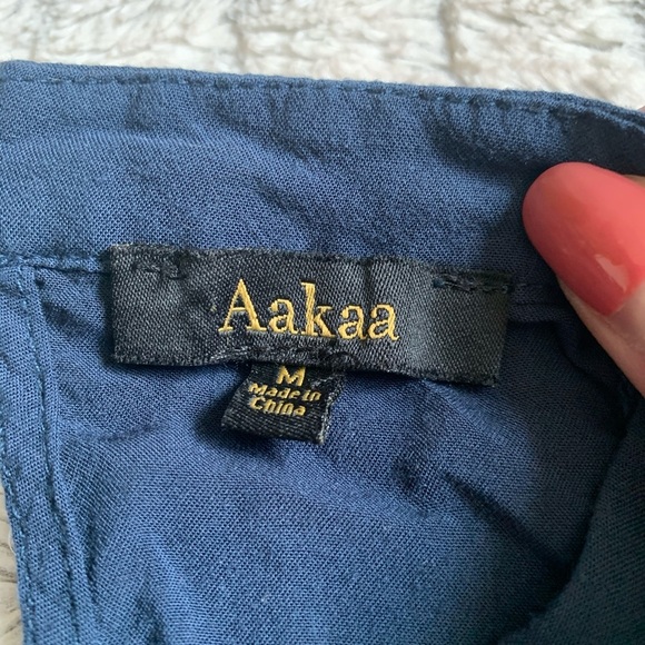 Aakaa Navy Long Sleeve Dress - Picture 3 of 3